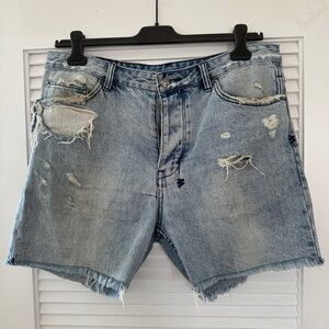 Size 36 Ksubi Distressed Jean Shorts just in time for summer!